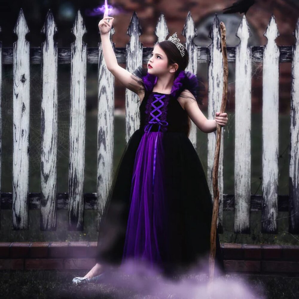 Trish Scully VILLAIN Maleficent Halloween Costume - Size 6